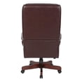 thumbnail image 3 of Chaise de Bureau Exécutive Traditionnelle en Vinyle, Acajou, 3 of 5