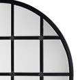 thumbnail image 4 of Benzara BM241116 Mirror with Metal Frame & Grid Design, Silver & Black, 4 of 5