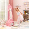 thumbnail image 4 of Costway Armoire à Bijoux pour Enfants avec Tiroir Miroir Pleine Longueur 2 Angles d'Inclinaison Réglables Rose, 4 of 9