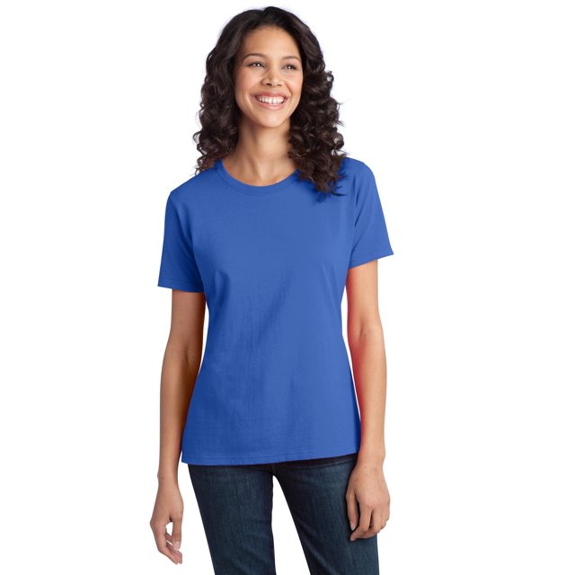 Port & Company T-Shirt en Coton Filé à l'Anneau pour Femmes LPC150