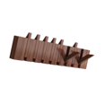 thumbnail image 2 of Siruishop Wall Mounted Coat Rack, Flip Down Wall Hook Rack, Decorative, Entryway Coat Rack walnut color 8 key, 2 of 8