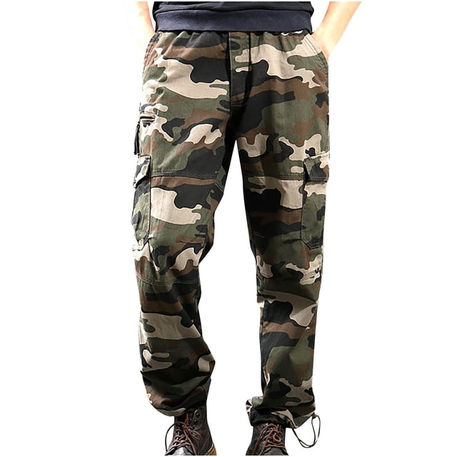 XZNGL Quick Dry Pants Men Mens Cargo Pants Slim Multi Pocket Straight Trousers Outdoor Sports Overalls Pants Cargo Pants for Men with Pockets Mens Cargo Pants with Pockets