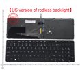 thumbnail image 3 of SP/US/RU For HP EliteBook EliteBook 850 G3 850 G4 755 G3 ZBOOK 15U G3 G4 US without Backlit Laptop Keyboard English US NO Backlit, 3 of 6