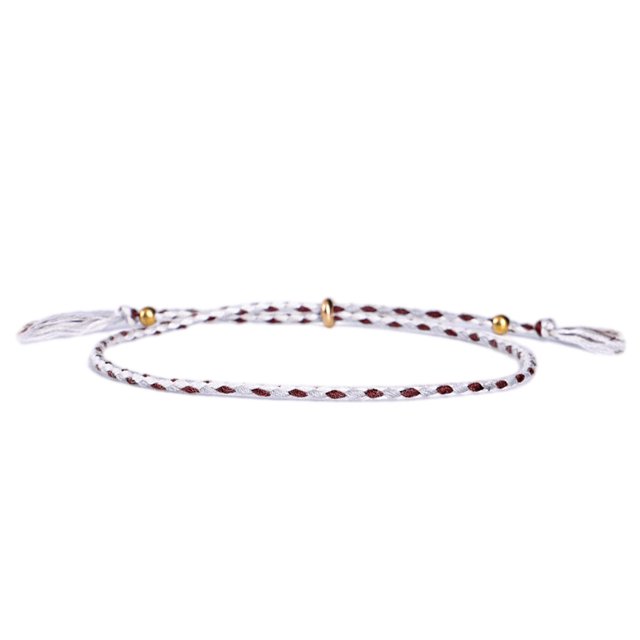 Bracelet Tressé Accessoire de Mode Femmes Hommes Bracelet Bijoux Accessoires Fil Réglable Bracelets avec Frange Décors Type 10