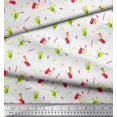 thumbnail image 2 of Soimoi Velvet Fabric Straw & Juice Beverages Printed Craft Fabric by The Yard 58 Inch Wide, 2 of 3