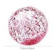 thumbnail image 4 of Inflatable Glitter Transparent Beach Ball for Water Play and Outdoor Sports, PVC with Sequin Light Refraction, 30cm, Easy to Carry for Pool, Beach, and Lake Fun, 4 of 8