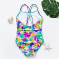 thumbnail image 3 of Teen Girls One Piece Bathing Suits Cartoon Girls Swimsuit Quick Dry Bathing Suit 14Y, 3 of 8