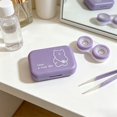 thumbnail image 1 of Linnome Contact Lens Storage Case Compact Portable Leak Proof for Travel Daily Use Double Holders with Tweezers Slot, 1 of 6
