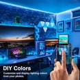 thumbnail image 2 of LED Strip Lights Kit Flexible Color Changing / RF Remote Wireless/ Smart Phone APP Controlled /Sync to Music /Waterproof Led Lights Strips 5050 RGB - christmas decoration -16.4ft/5m, 2 of 10