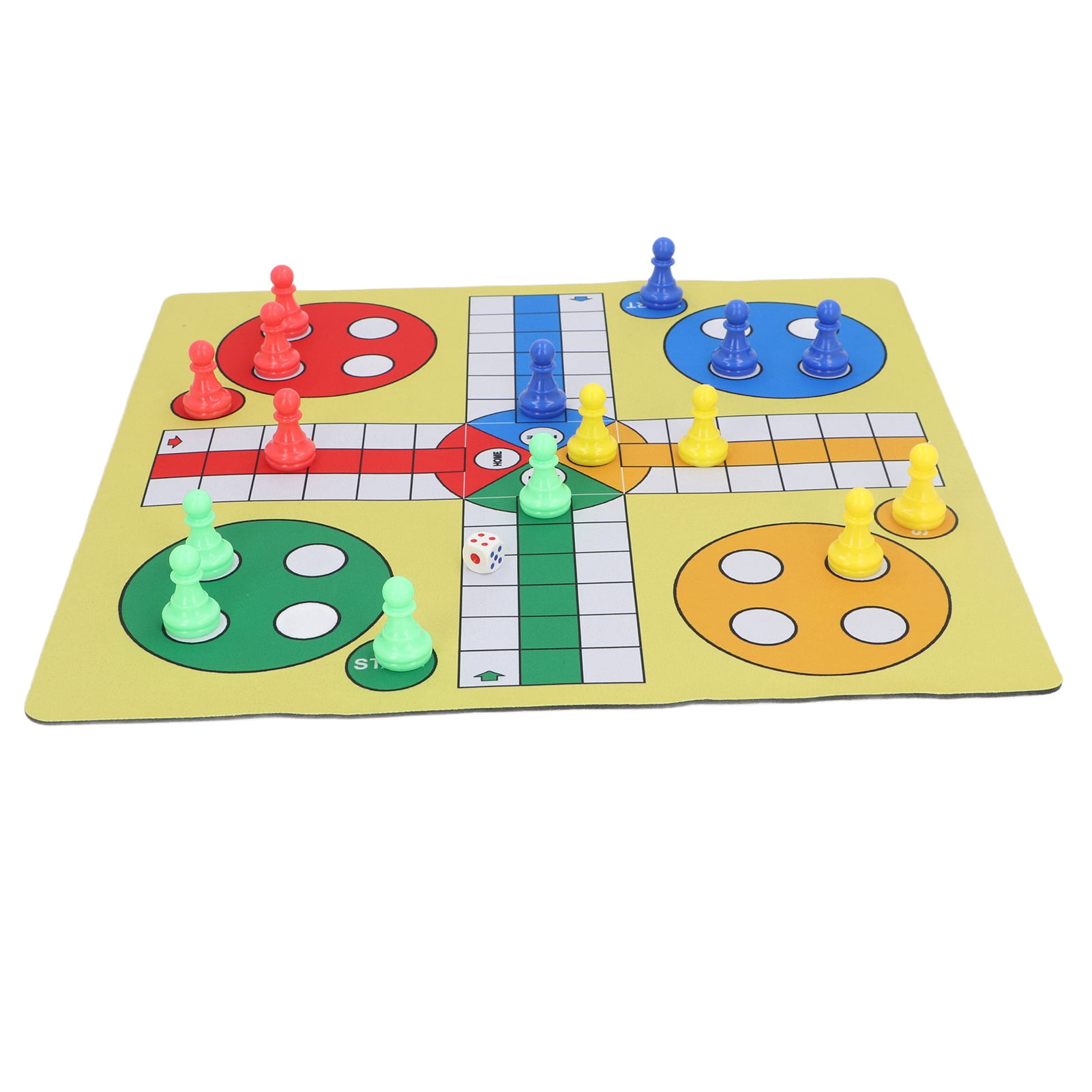 Ludo Chess Set, Improve Logic Thinking Ludo Board Game with 1  for Indoor