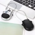 thumbnail image 4 of Maytalsory Telescopic Coded Lock Cartoon Cow Anti Theft Steel Cable Combination Locks Password Padlock Helmet Backpack Suitcase Cabinet Black, 4 of 6