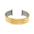 thumbnail image 4 of Bandini Bracelet de Montre Extensible en Acier Inoxydable Ton Or 18 mm pour Hommes, Extrémité Droite, Longueur Ajustable, Bracelet de Montre à Expansion en Métal, Sans Boucle, 4 of 8