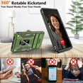 thumbnail image 5 of KOMI Pixel 7 Case, Google Pixel 7 Case with HD Screen Protector, Shockproof Google Pixel 7 Phone Case with 360° Magnetic Ring Holder Kickstand Phone Case for Google Pixel 7 Green, 5 of 5