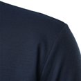 thumbnail image 4 of FhsagQ Men's Shirts Men's Shirts Tops Multipack Male Spring and Summer Breathable Short Sleeve T Shirt Solid Color Button Lapel Pocket Bottoming Shirt Mens Shirts Trunks Super Fit Navy S, 4 of 5