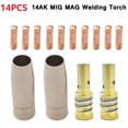 thumbnail image 3 of Lefu 14Pc MAG MIG-14AK Welding Torch Consumables Torch Gas Nozzle Tip Holder, 3 of 6