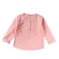 thumbnail image 1 of Funicet Long Sleeve Top,Long Sleeve Tops,Children Long Sleeve Round Neck Solid Color Top, 1 of 5