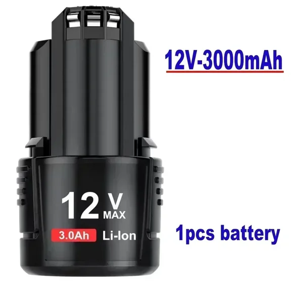 Pour Batterie rechargeable au lithium-ion Bosch, Chargeur 12V/10.8V 3000mAh BAT411.BAT 411A.BAT412.BAT412A.BAT413.