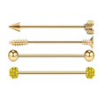 thumbnail image 4 of 4pcs Oreilles Barre Transversale Droite Unisexe -, 4 of 8