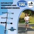 thumbnail image 2 of Welmotive Trottinette pour Enfants de 6 Ans et Plus, Ados et Adultes, Trottinette Légère à Propulsion avec 3 Hauteurs Réglables et Frein Arrière, Grande Roue Trottinette Pliable pour Intérieur et Extérieur., 2 of 8