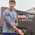 thumbnail image 3 of Jockey Men's Made2Fit Long Sleeve Crew Neck T-Shirt, 3 of 10