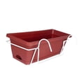 thumbnail image 3 of jinwen Balcony Hanging Railing Planter Lawn Outdoor Easy Installation Vegetable Box Red, 3 of 9