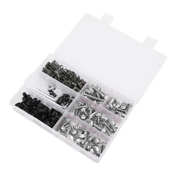 Sonew 198 Pcs/Ensemble Ensemble de Carénage, Kit de Carénage, pour Réparer Pièces de Carénage Motos