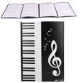thumbnail image 3 of Musiknotmapp Format Papier A4 - 4 pages de Pianonotmapp à Thème Musical pour Lecteur de piano, 3 of 4