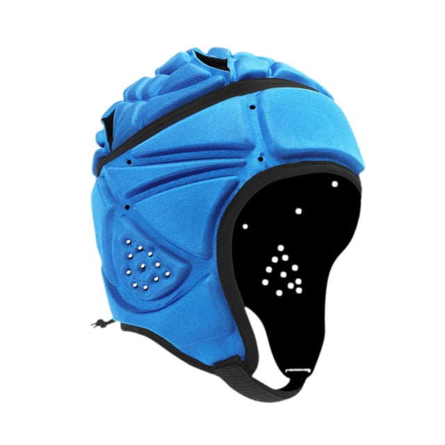 Casque de Rugby S SERENABLE Ajustable Antichoc Protège-Tête de Rugby pour Jouer au Soccer Adultes Bleu