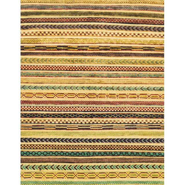 Ahgly Company Tapis d'Intérieur Rectangulaire Abstrait Doré Brun Jaune Tapis de Zone Abstrait, 7 Pieds x 9 Pieds