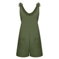 thumbnail image 4 of Styesk Shorts pour Femmes Mode Femme Été Uni Poche Décontracté Sans Manches Combinaison à Bretelles, 4 of 7