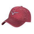 thumbnail image 3 of ZICANCN National Wind Pattern Casquette de Baseball Réglable Femmes, Chapeaux pour Hommes Adulte en Denim de Coton Lavé Baseball Caps Fashion Red, 3 of 6