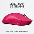 thumbnail image 2 of Logitech G PRO X SUPERLIGHT Wireless Gaming Mouse, Ultra-Lightweight, HERO 25K Sensor, 25,600 DPI, 2 of 4