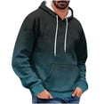 thumbnail image 1 of LIaqionyy Mens Hoodies Sweatshirts Casual Drawstring Pullover Long Sleeve Sweatshirt Tops with Pockets, 1 of 5