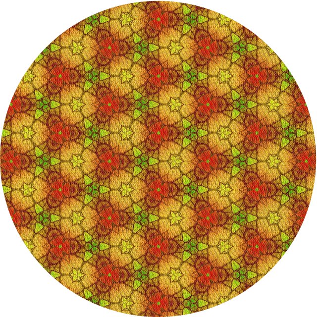 Ahgly Company Tapis d'Intérieur Ronds Lavables à la Machine, Style Transitionnel, Rouge Lave, 3 Pieds Rond