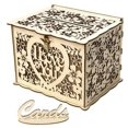 thumbnail image 1 of MesaSe DIY Rustic Wedding Card Box with Lock and Card Sign Wooden Gift Card Box Money Box for Reception Wedding Anniversary Baby Shower Birthday Graduation Party, 1 of 6