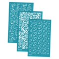 thumbnail image 3 of Rongfmy 3Pcs Clay Tool Silk Screen Stencils, Reusable Silkscreen Print Kit, Silk B, 3 of 9