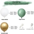 thumbnail image 2 of Balloon Arch Kit 137pcs Balloon Garland Kit Latex balloons (Olive Green), 2 of 5