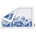 thumbnail image 5 of Vargottam Napperons - Napperon pour Table à Manger, Ensemble de 4 - Serviette en Coton Imprimée et Réversible - Napperons d'Intérieur pour Table de Maison et de Cuisine - Fleurs Bleues Aquarelle (Bleu Moyen), 5 of 5