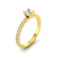 thumbnail image 2 of 3/4 Carat TW Round Natural Diamond Engagement Rings in 10k Yellow Gold, 2 of 2