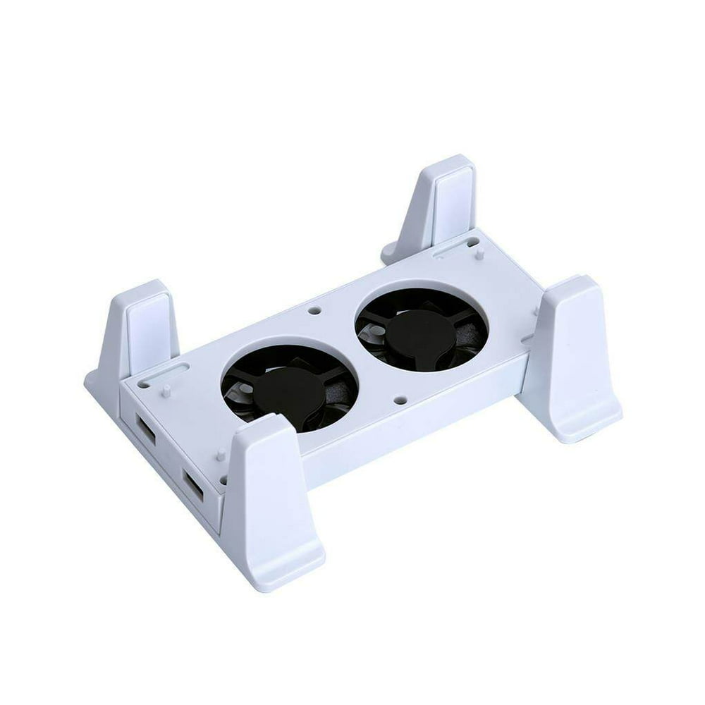 Vertical Cooling Stand White Vertical Cooler Holder Heat-Dissipating Vertical Bracket High-Performance Support Base with 2 Fans 3 USB Ports for Xbox Series S Game Console Home