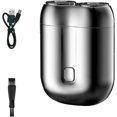 thumbnail image 1 of Repertoireof Shaver, Upgraded Electric Shaver for Men - Dual Magnetic Head, 7500 Rpm, Wet & Dry Usb Rechargeable Pocket Razor, Portable Mini Travel Razor, Waterproof & Low Noise (Silver), 1 of 8