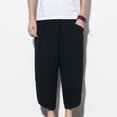 thumbnail image 2 of Birdeem Pantalon Décontracté en Coton et Lin pour Hommes, 2 of 12