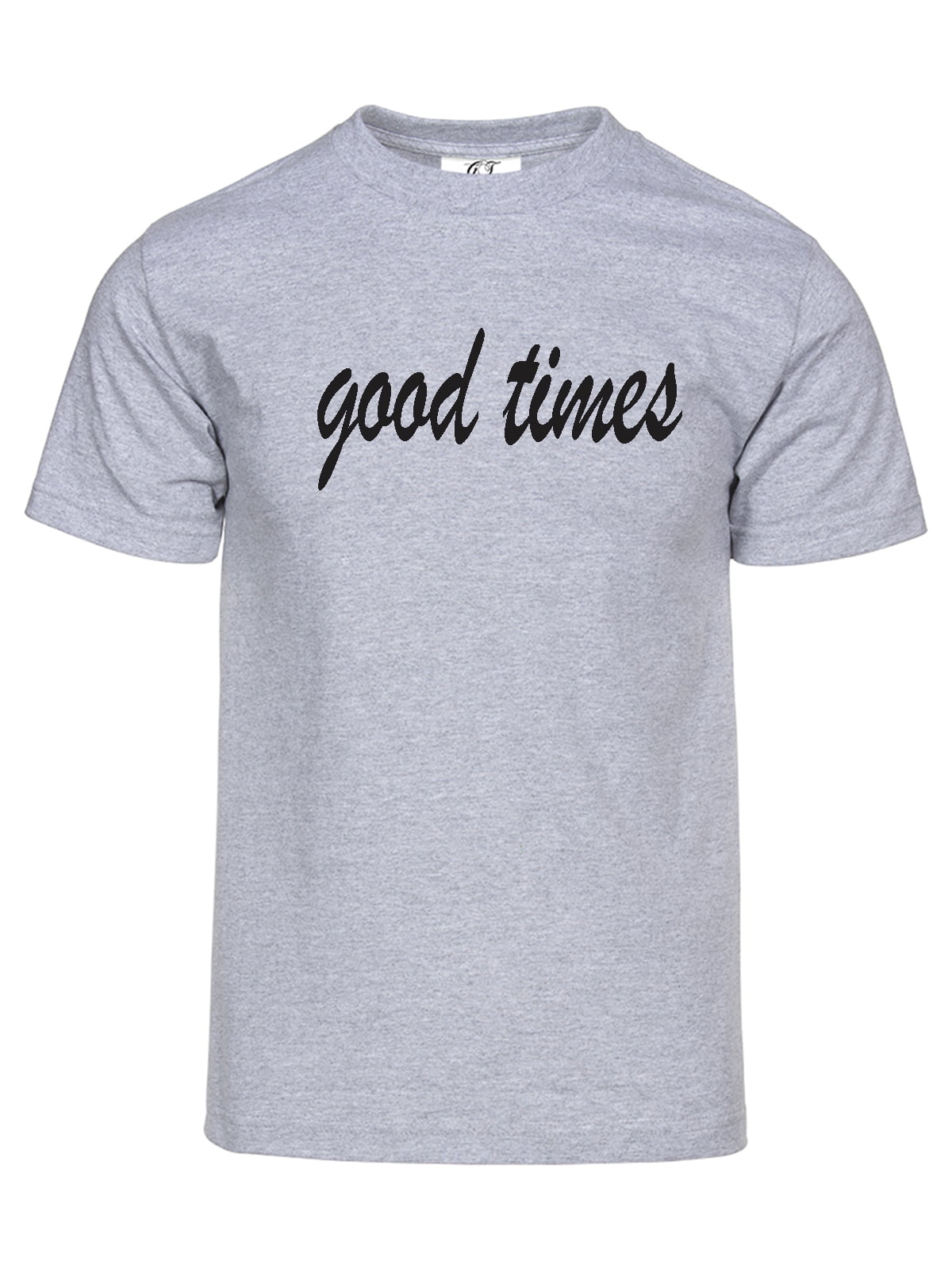Gravity Threads T-Shirt à Manches Courtes pour Hommes Good Times - Gris Chiné - Moyen
