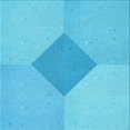 thumbnail image 1 of Ahgly Company Machine Washable Indoor Square Transitional Bright Cyan Blue Area Rugs, 6' Square, 1 of 7
