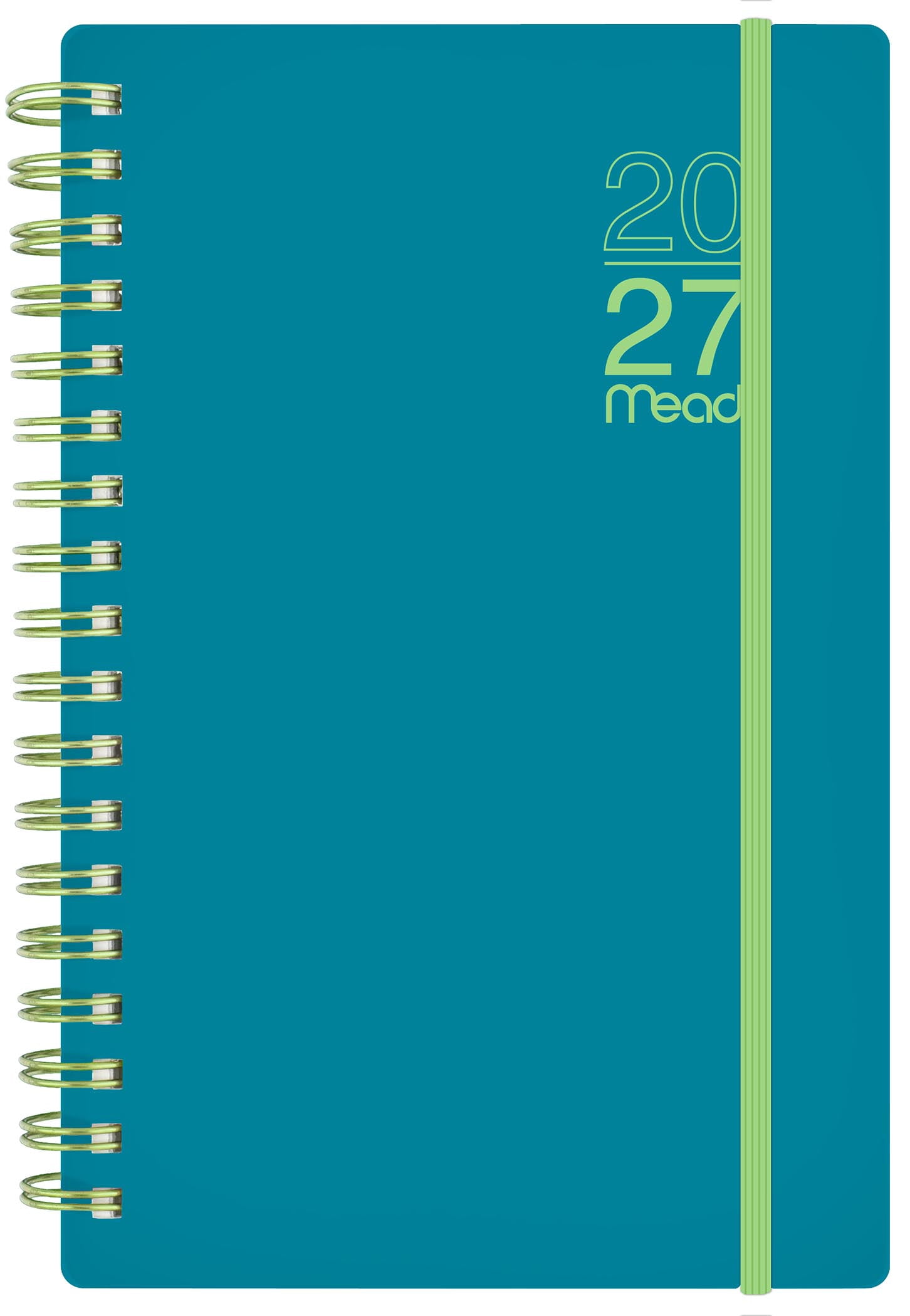 2027 Mead Teal Color Pop Weekly and Monthly Pocket Planner