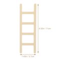 thumbnail image 2 of OUNONA 4 Pcs Échelles en Bois Forme d'Échelle Brun Clair Conception Durable Modèle Décorations, 2 of 8