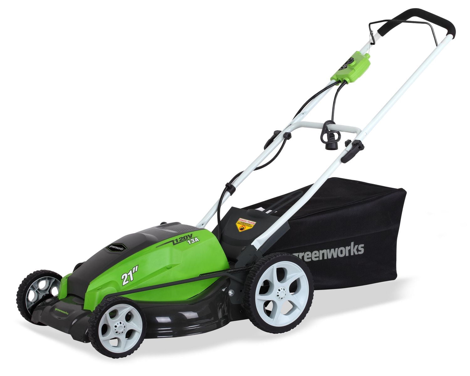 Greenworks 13A 21" Tondeuse à gazon électrique 3-en-1