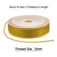 thumbnail image 2 of Unique Bargains Twisted Nylon Twine Thread Beading Cord 2mm 13M/43 Feet Extra Strong Braided Nylon String, Olive Green, 2 of 6
