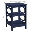 thumbnail image 4 of Convenience Concepts Omega End Table in Cobalt Blue Wood Finish, 4 of 6