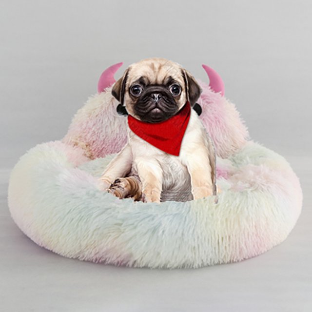 LSLJS Plush small mat creative and winter warm and dog house